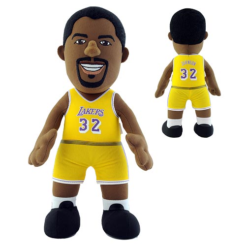 NBA Los Angeles Lakers Magic Johnson Gold Jersey 10-Inch Plush Figure